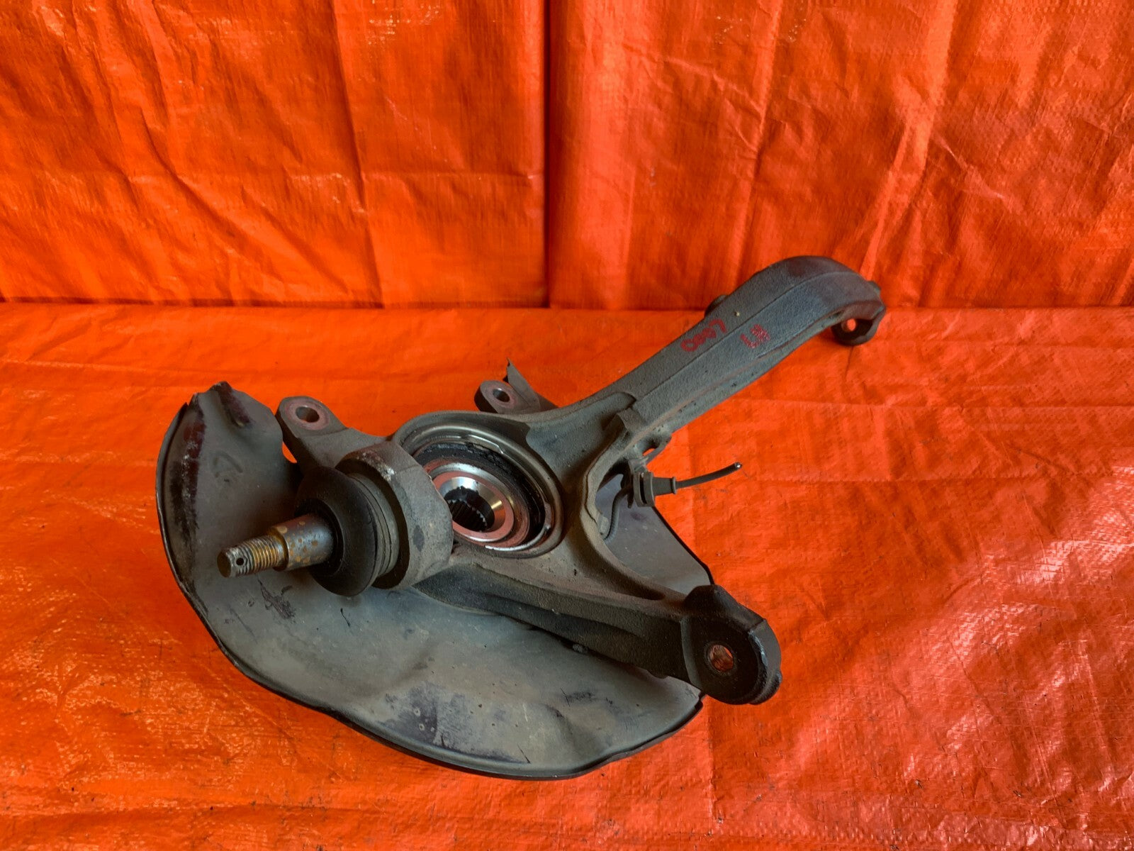 2009 09 ACURA TSX   DRIVER LEFT FRONT SPINDLE KNUCKLE HUB   GOOD BUSHINGS7