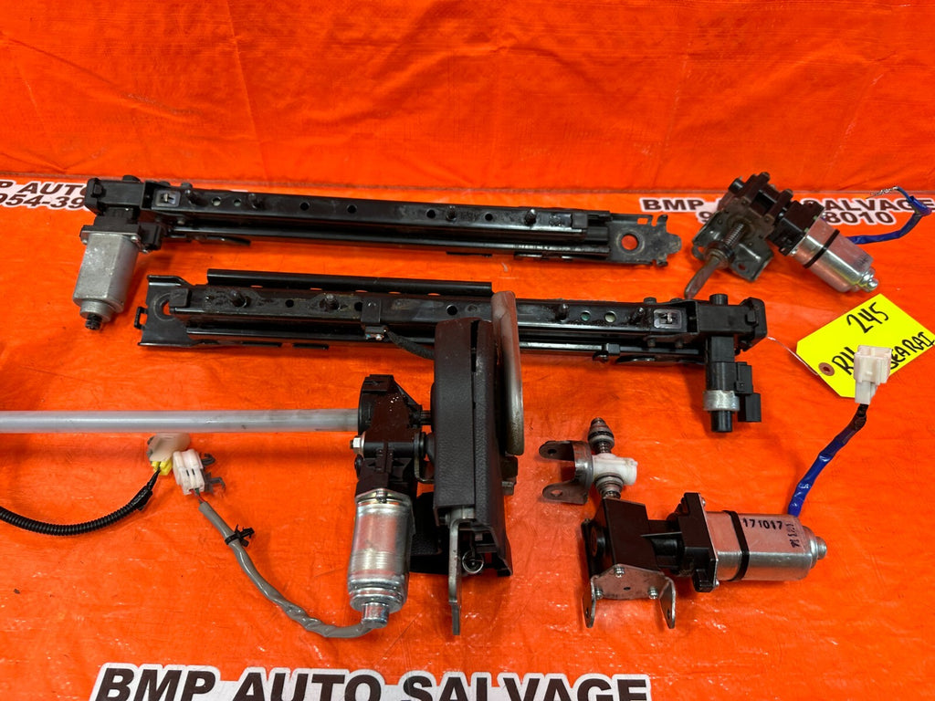08 09 INFINITI G37 2D COUPE SPORT S   RIGHT SEAT RAILS W/ ALL MOTORS   OEM 2458