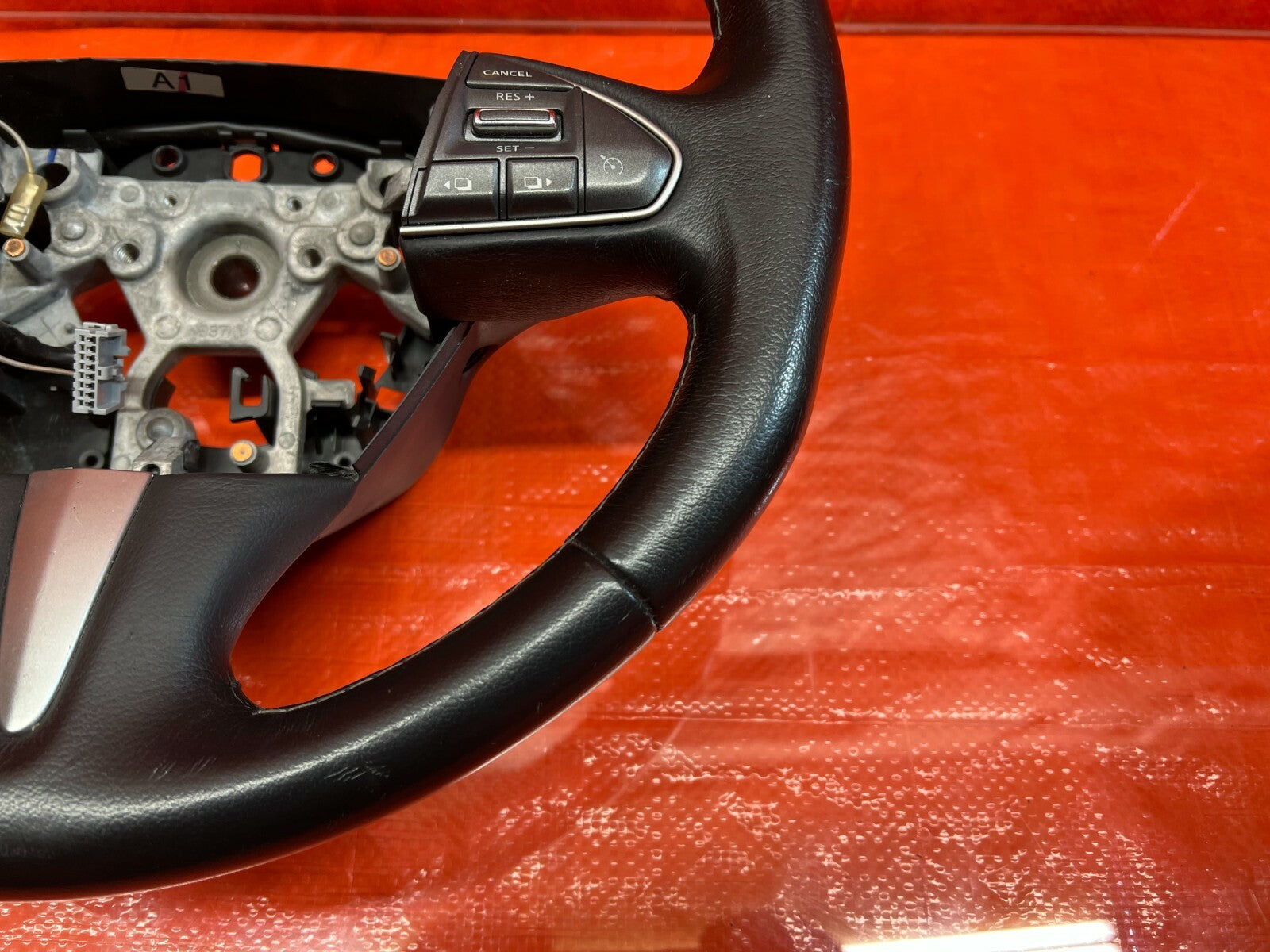 14 15 INFINITI Q50   STEERING WHEEL W/ SWITCHES   COMPLETE   OEM3