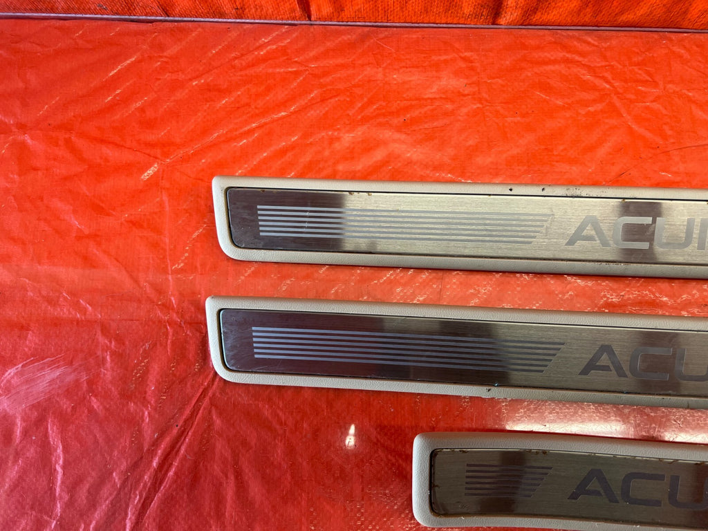 09 14 ACURA TSX   FLOOR PILLAR SCUFF PLATE SET LEFT RIGHT FRONT REAR   OEM #15812