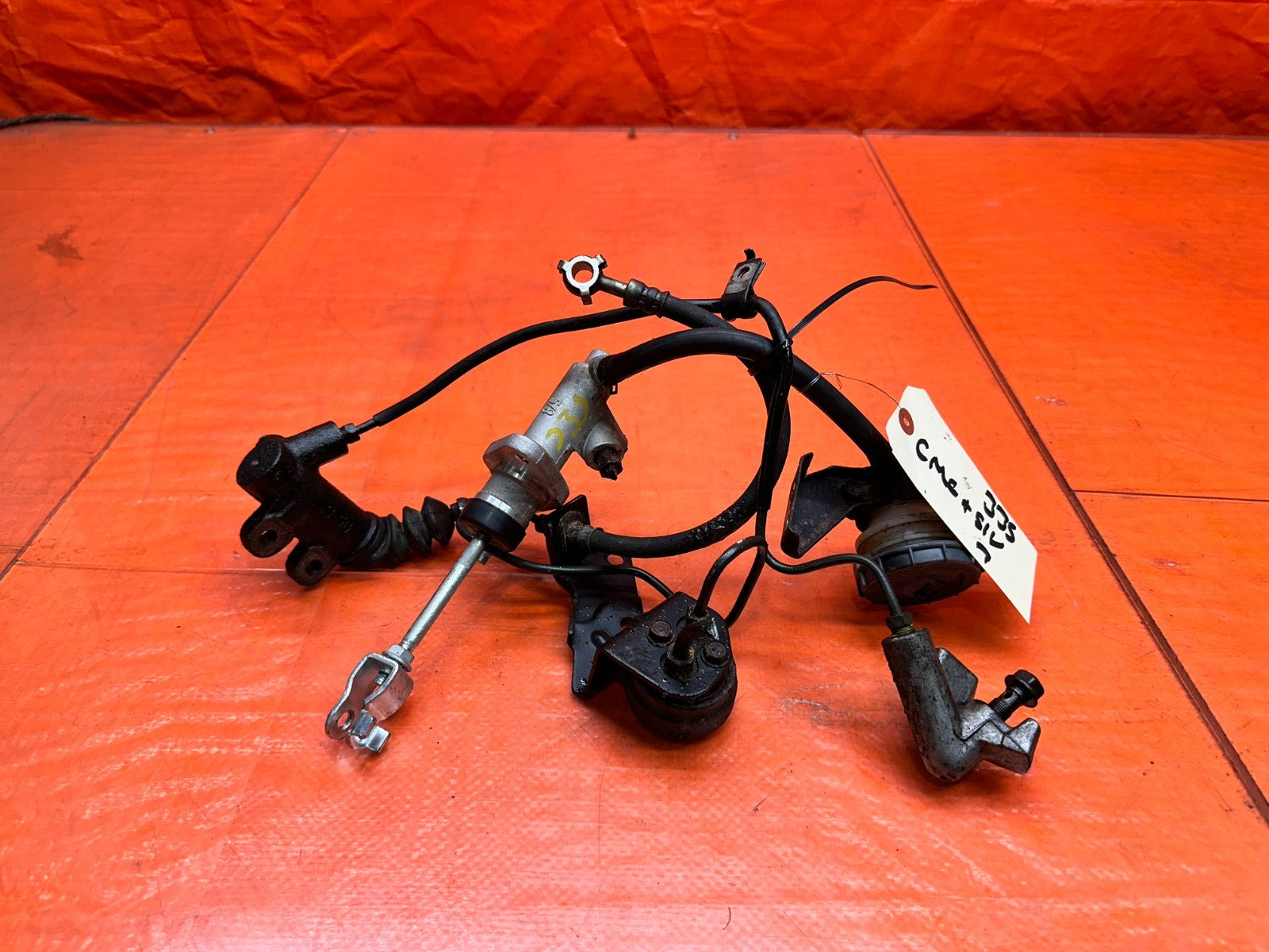 97 01 HONDA PRELUDE MANUAL TRANSMISSION CLUTCH MASTER SLAVE CYLINDER OEM #3350