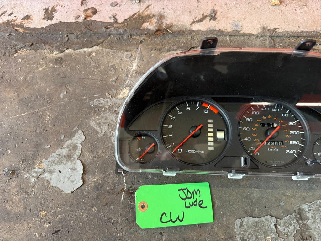 97 01 HONDA PRELUDE   AUTOMATIC INSTRUMENT GAUGE CLUSTER SPEEDOMETER  OEM #LUDE4