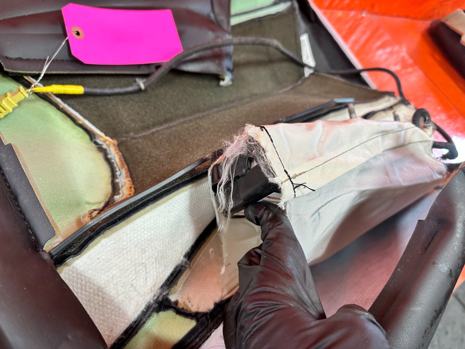 11 15 INFINITI G37 CONVERTIBLE DRIVER LEFT FRONT SEAT LEATHER SKIN WRAP OEM 278110
