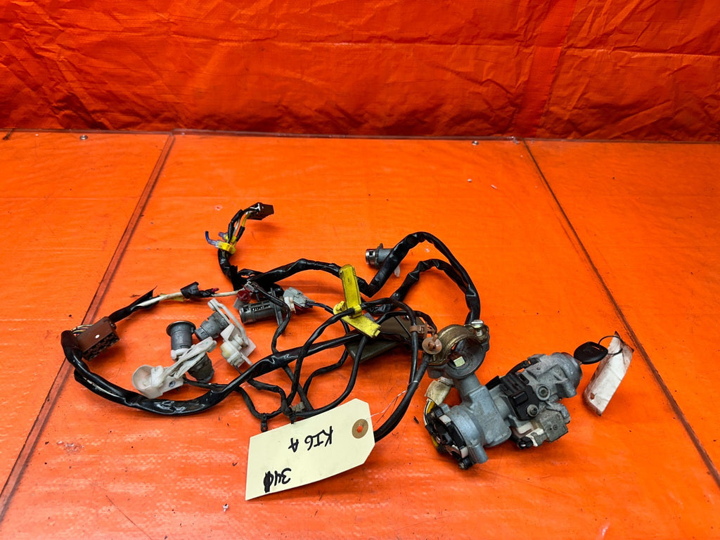 94-01 ACURA INTEGRA 4D AUTO IGNITION SWITCH KEY CYLINDER SET ALL LOCKS OEM #3410