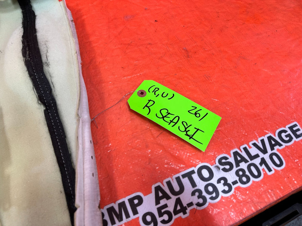 02 04 LEXUS SC430   REAR UPPER SEAT COVER SKIN LEATHER WRAP   ECRU   OEM #26112