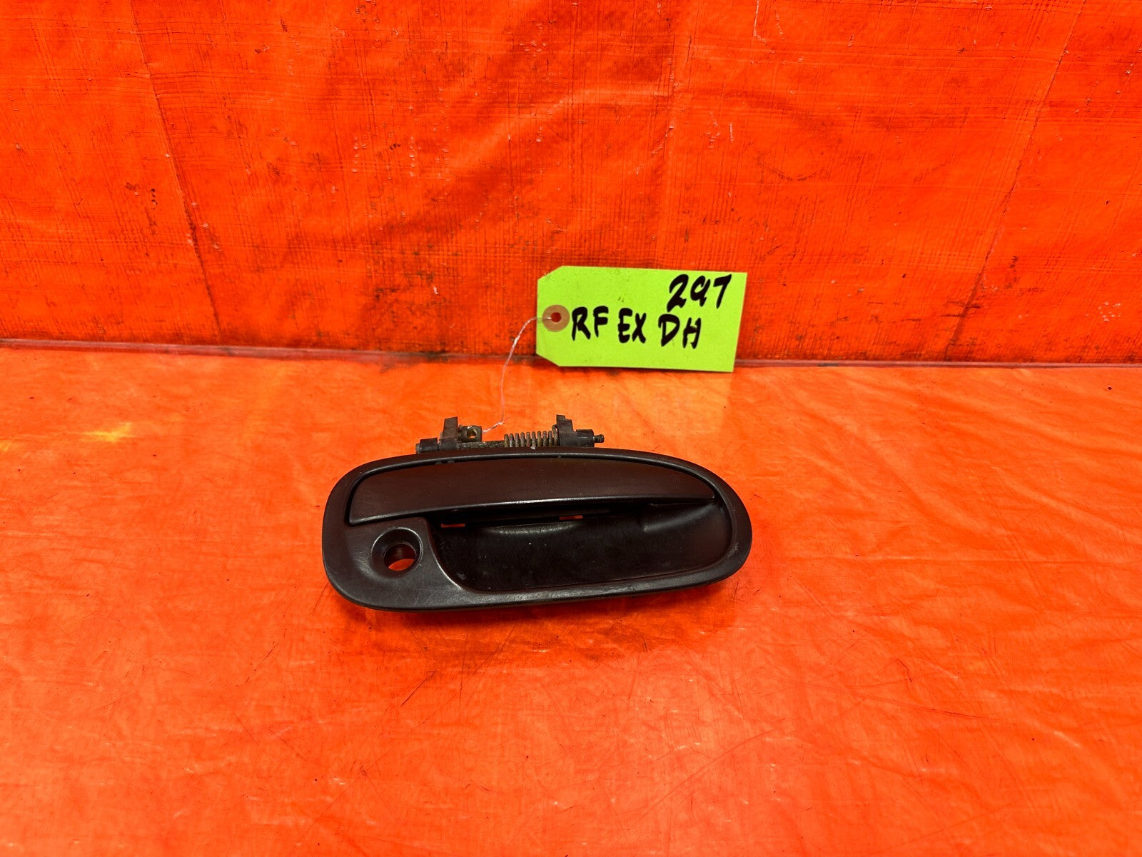 96 00 HONDA CIVIC   PASSENGER RIGHT FRONT   EXTERIOR DOOR HANDLE BLACK   OEM 2970
