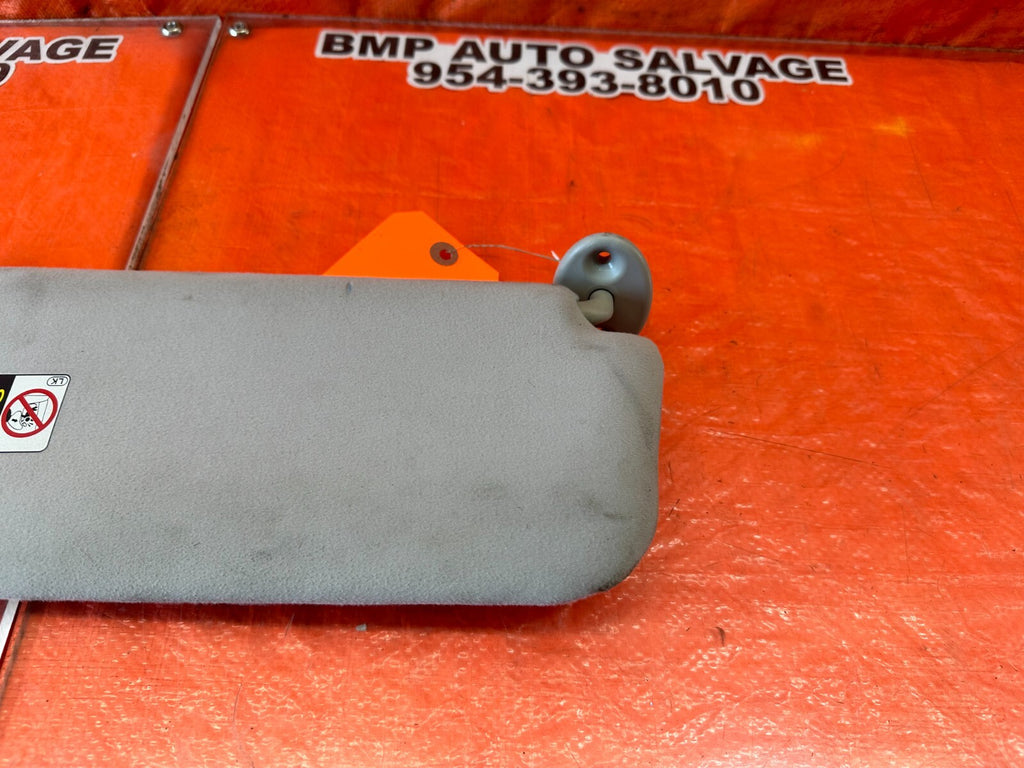07 09 LEXUS ES350   DRIVER LEFT SUN VISOR   LIGHT GRAY   OEM FACTORY #2444