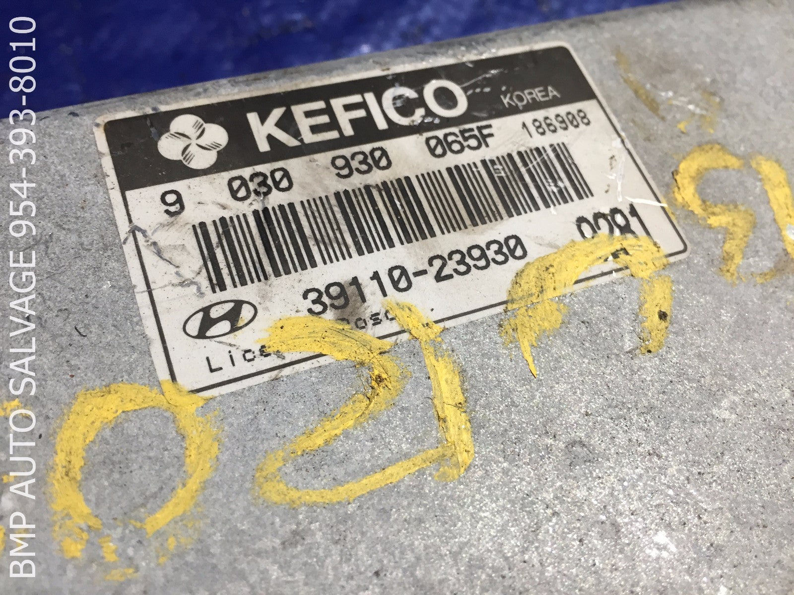 OEM 1998 HYUNDAI TIBURON ECU 39110 23930 ENGINE COMPUTER BRAIN ECM #1112 #D4P71