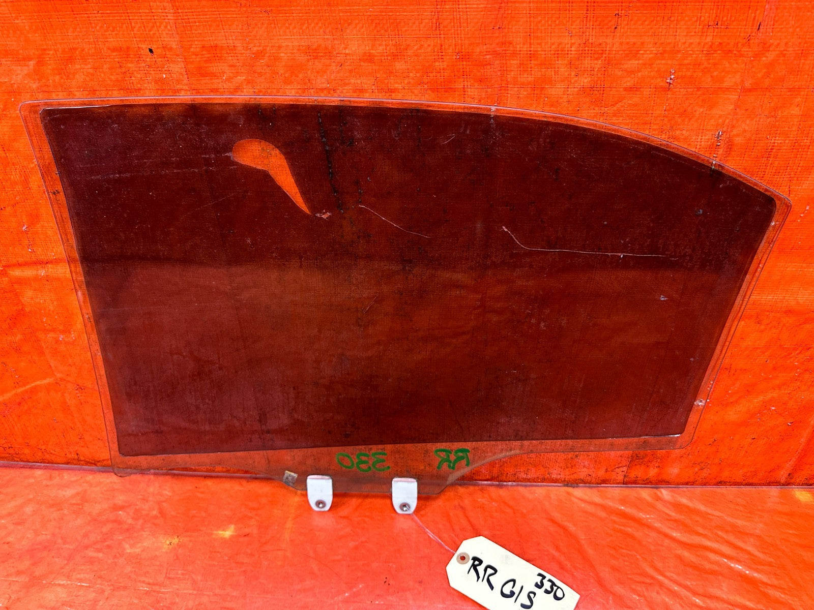 04 08 ACURA TSX RIGHT PASS REAR DOOR WINDOW DOOR GLASS OEM #3306
