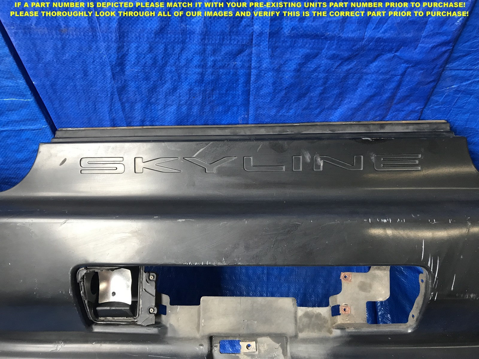 OEM 1989 1990 1991 1992 1993 1994 NISSAN SKYLINE GT R R32 REAR BUMPER COVER6