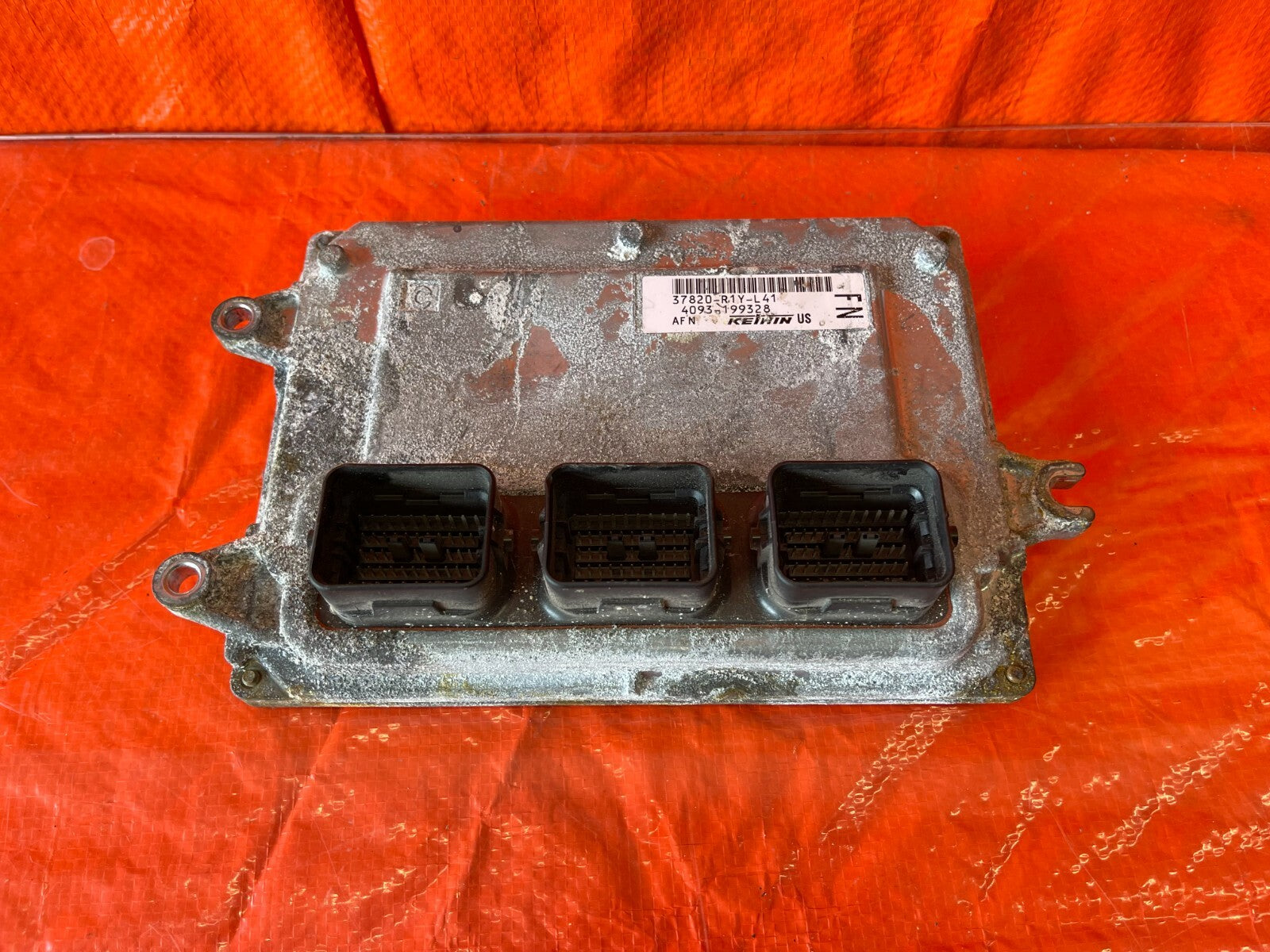 12 13 HONDA CIVIC 1.8L AUTOMATIC TRANSMISSION ENGINE COMPUTER ECU 37820 R1Y L410