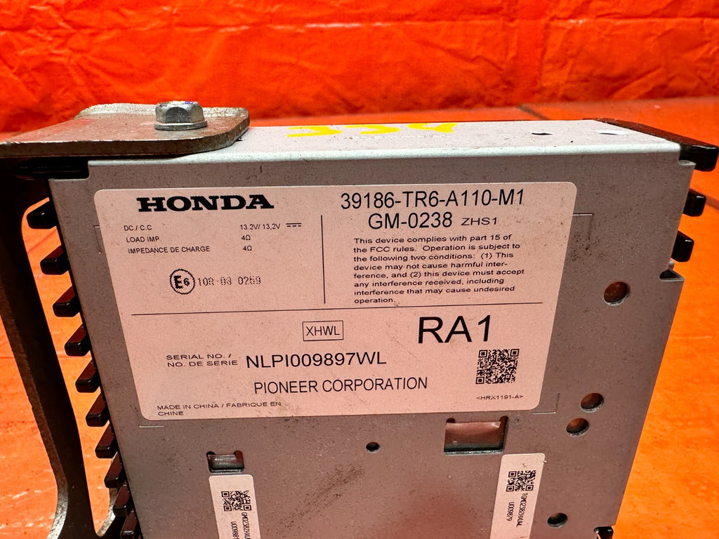 13 15 HONDA CIVIC SI 2.4L RADIO AUDIO AMPLIFIER AMP 39186 TR6 A110 M1 OEM #3345