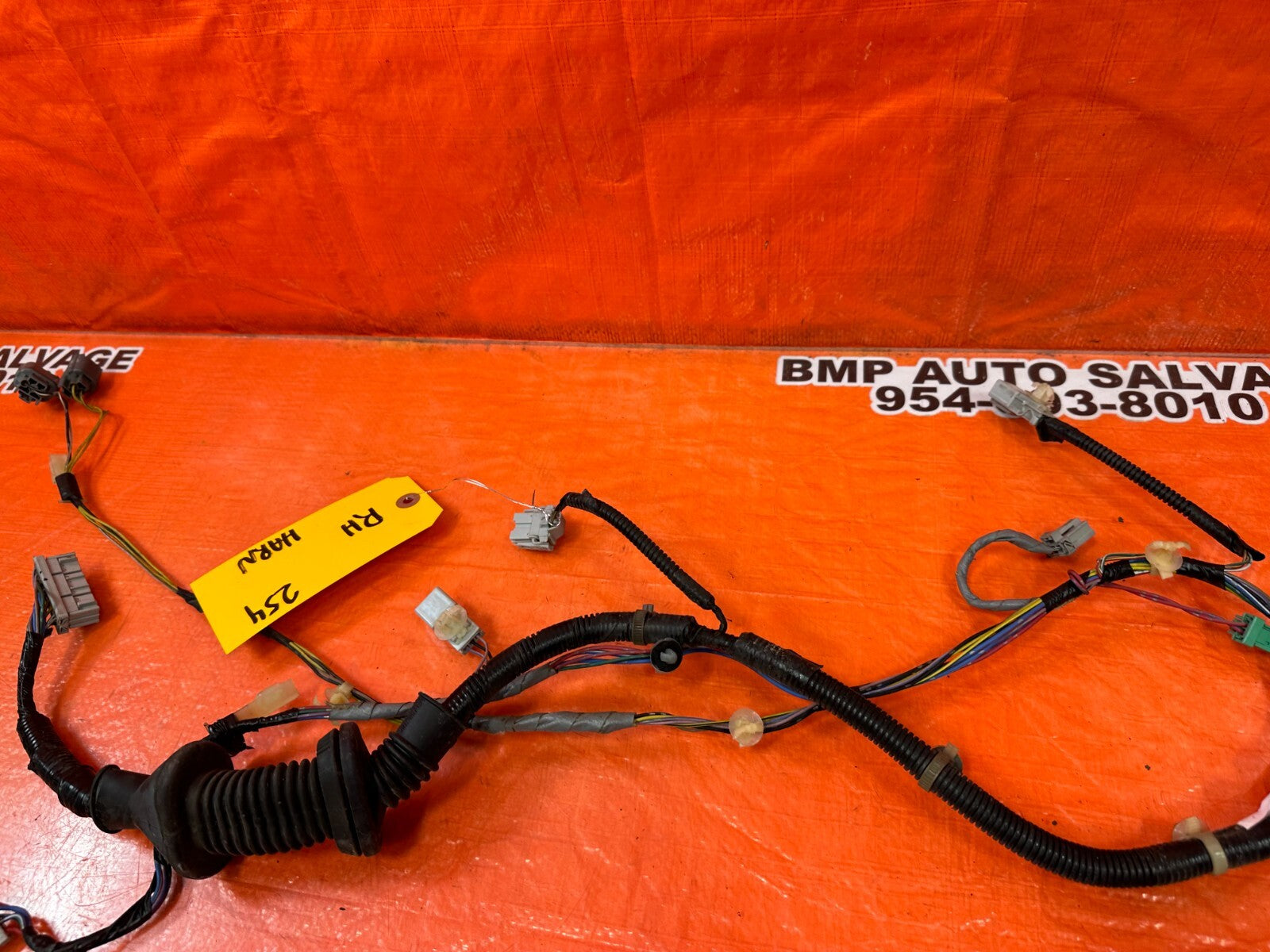 02 04 ACURA RSX   PASSENGER RIGHT FRONT DOOR WIRING HARNESS WIRE LOOM OEM #2544