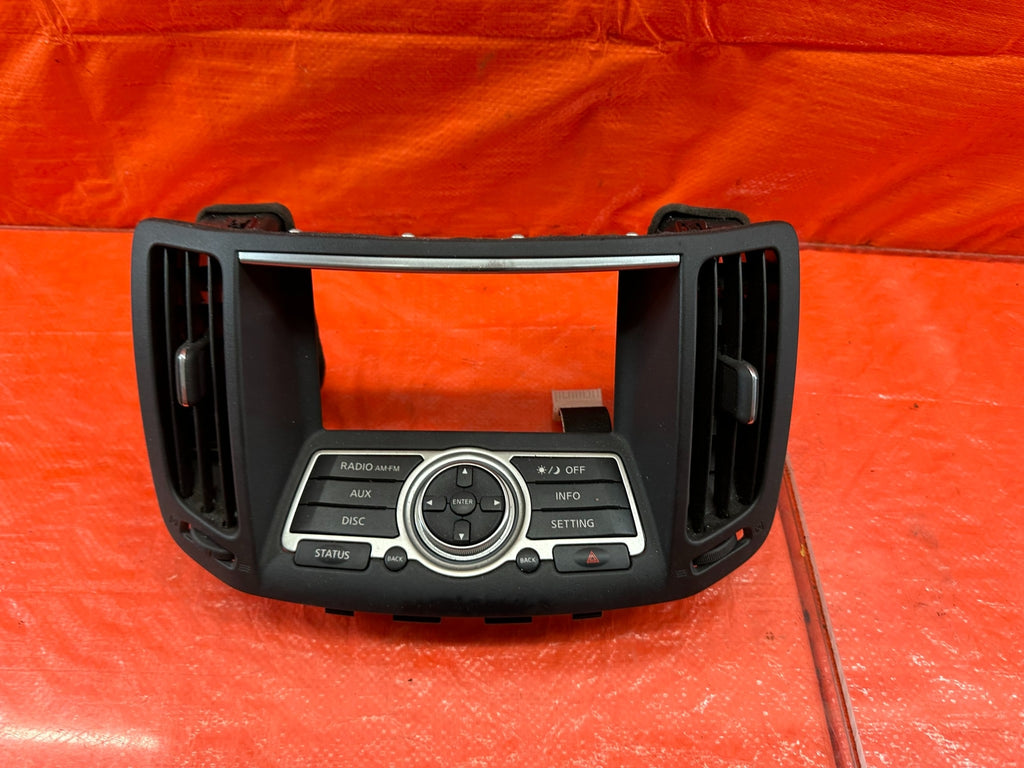08 15 INFINITI G37 & Q60    2D COUPE   RADIO STEREO CONTROL BEZEL   NON NAVI 20711
