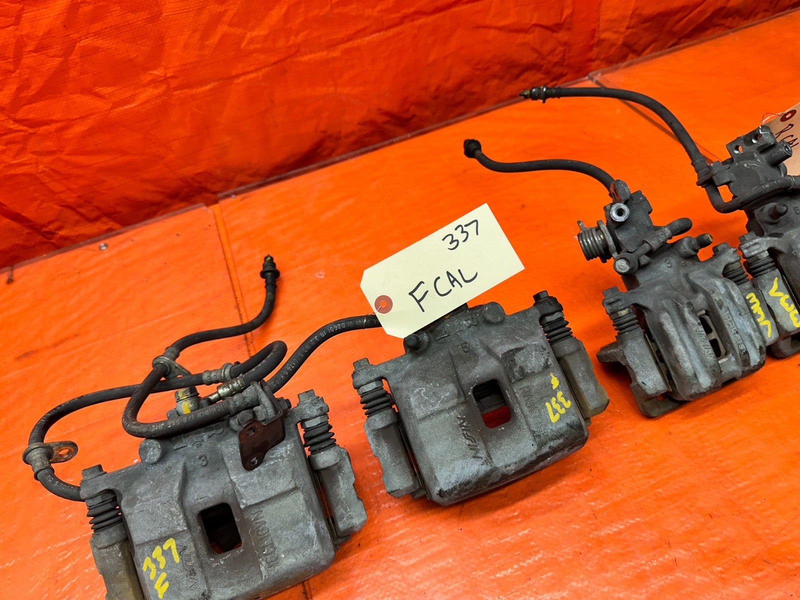 00 03 HONDA S2000 AP1 FRONT REAR BRAKE CALIPERS BRACKETS PADS SET LEFT RIGHT #3313