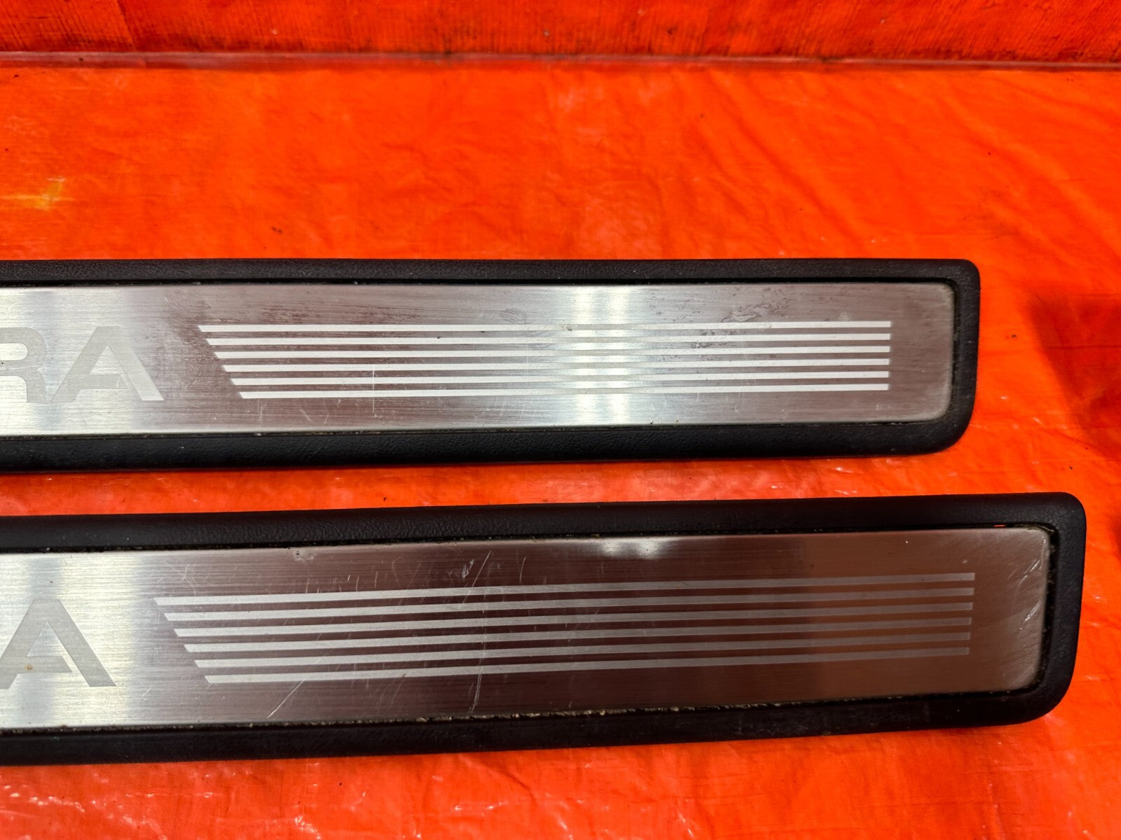 09 14 ACURA TSX   FLOOR PILLAR SCUFF PLATE SET LEFT RIGHT FRONT REAR   OEM #2793
