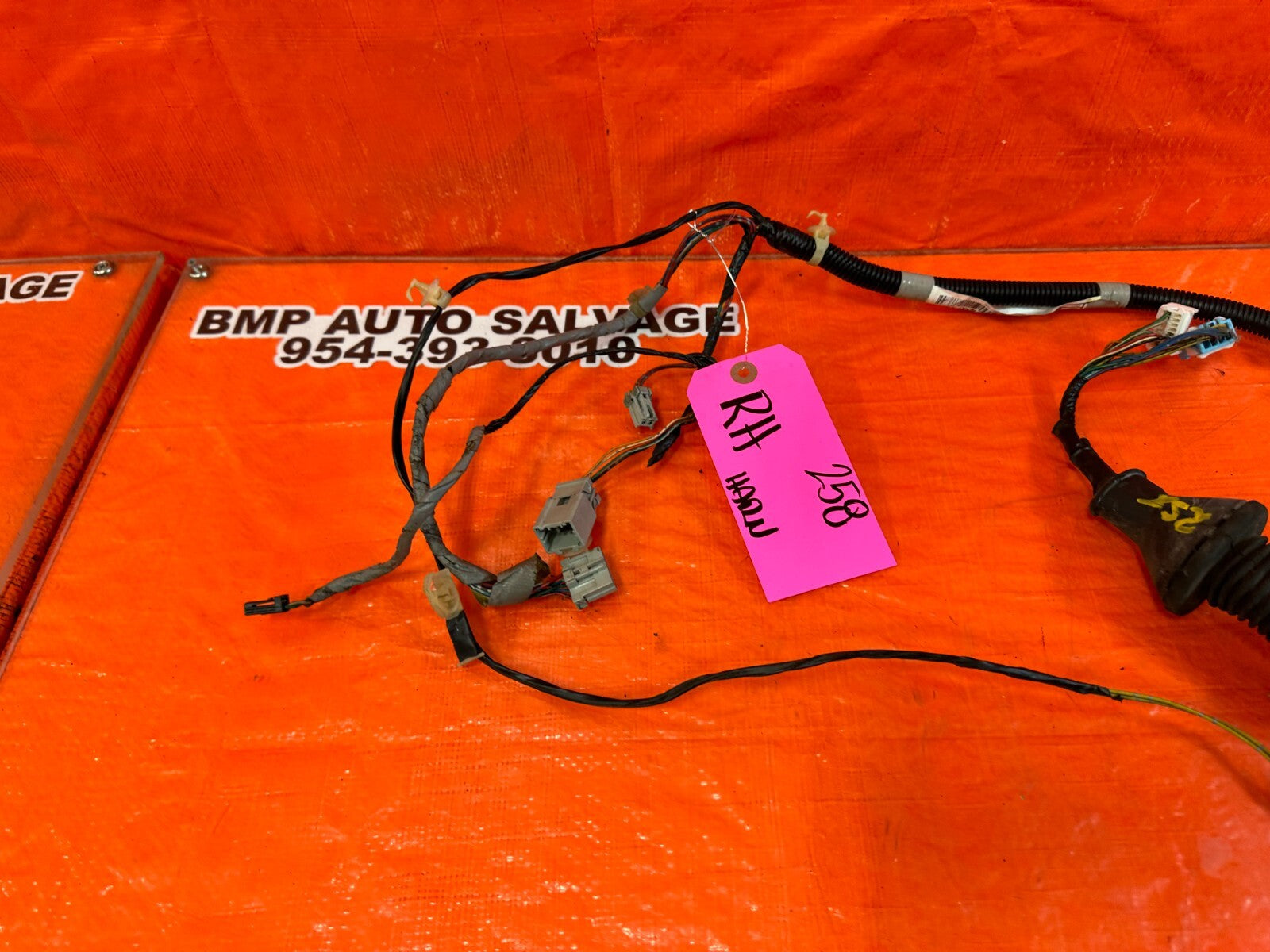 02 05 HONDA CIVIC SI EP3 HATCH PASSENGER RIGHT DOOR WIRING HARNESS WIRE LOOM 2585