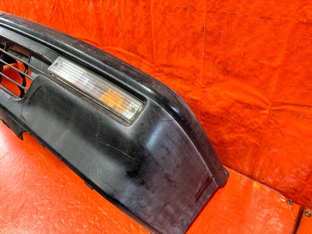 90 91 HONDA CIVIC HATCHBACK FRONT BUMPER COVER W/ RE BAR AND LIGHTS COMPLETE OM2