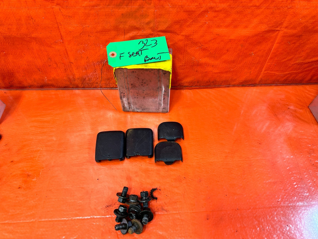 97 01 HONDA PRELUDE   FRONT SEAT BOLTS HARDWARE W/ COVERS   OEM #3230