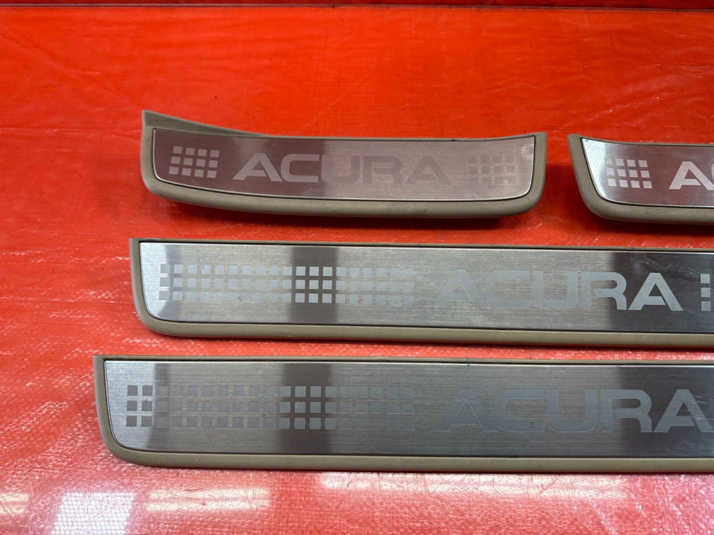 04 08 ACURA TSX   FLOOR PILLAR SCUFF PLATE SET LEFT RIGHT FRONT REAR   OEM #2059