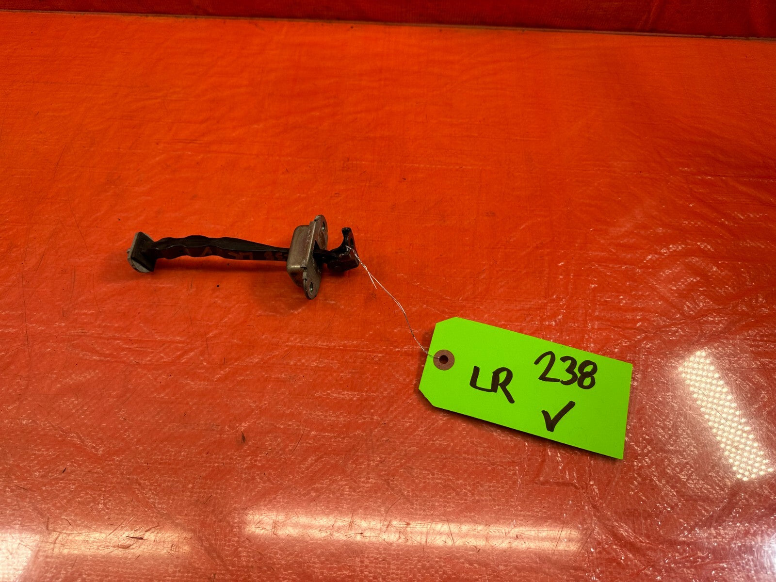 09 13 INFINITI G37 SEDAN DRIVER LEFT REAR DOOR CHECKER HINGE ARM STOPPER OEM 2380