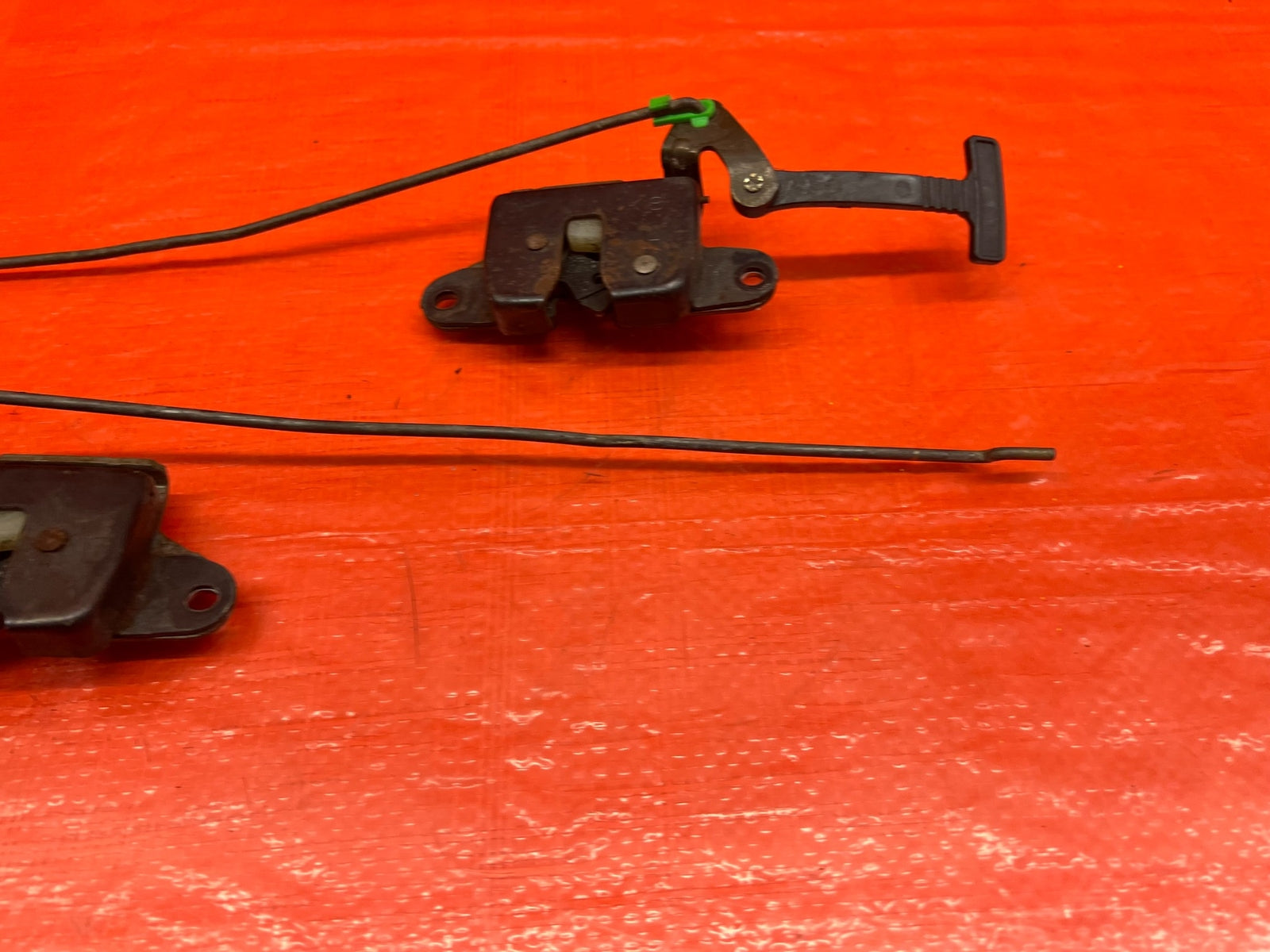 96 00 HONDA CIVIC COUPE   REAR SEAT RELEASE PULL HANDLES   LEFT & RIGHT OEM #17310