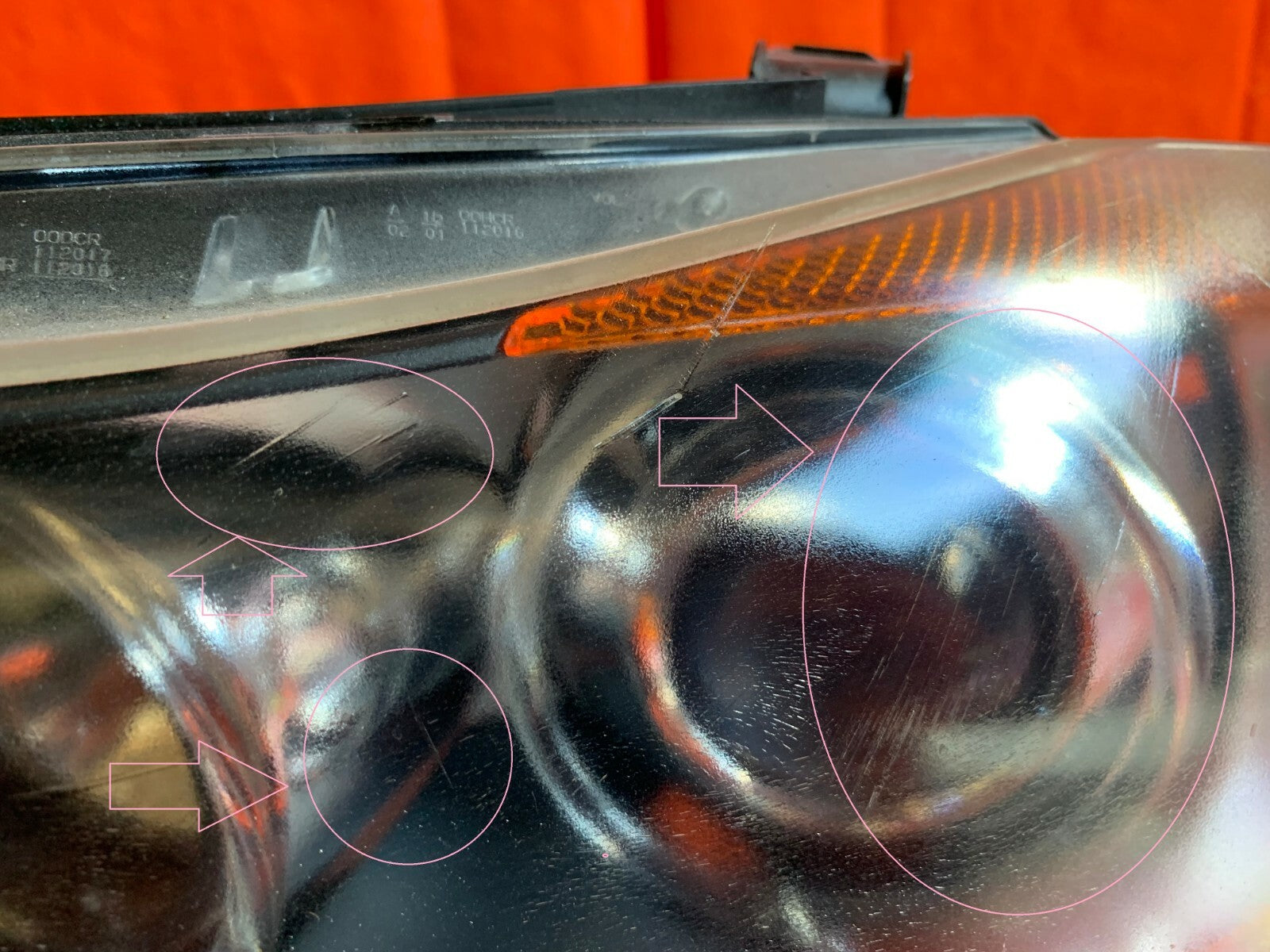OEM 2006 2007 2008 BMW E90 335i 328i DRIVER LEFT ADAPTIVE HID HEADLIGHT   FLAWS!3