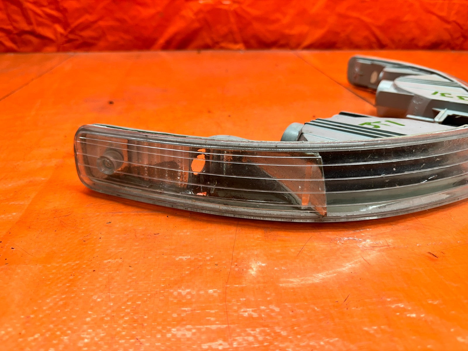 98 01 ACURA INTEGRA AFTERMARKET CLEAR FRONT BUMPER TURN SIGNAL LIGHTS #3316