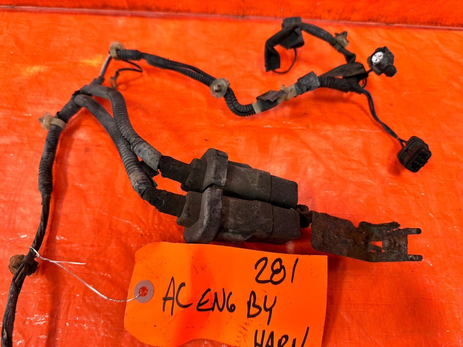 97 99 ACURA INTEGRA   AC AIR CONDITIONING UNDER HOOD ENGINE BAY WIRE HARNESS 2812