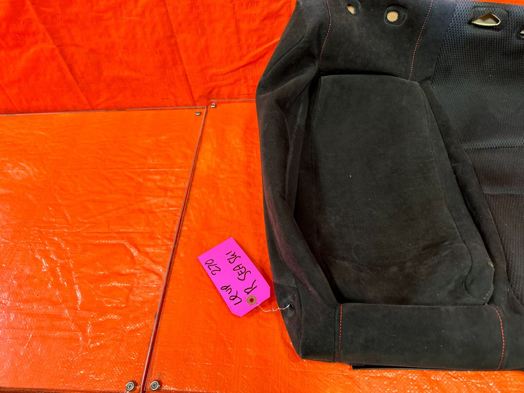 07 08 HONDA CIVIC SI SEDAN   LEFT REAR UPPER SEAT SKIN COVER FABRIC CLOTH   2707