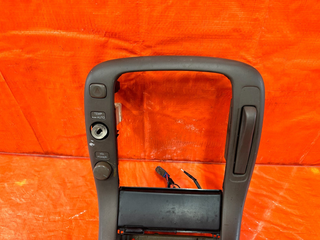 92 00 LEXUS SC300   MANUAL SHIFTER CONSOLE TRIM BEZEL   TAN COLOR   OEM #2767