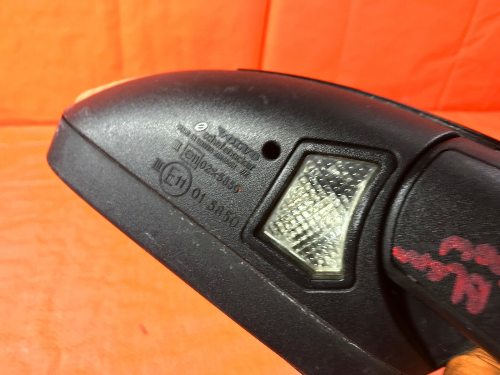 OEM 2004 04 VOLVO S40 PASSENGER RIGHT SIDE VIEW MIRROR BLACK E11 015850 11