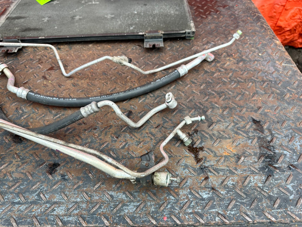 09 14 ACURA TSX 2.4L   AC LINE SET LINES PIPES HOSES W/ CONDENSER & FAN OEM #2791