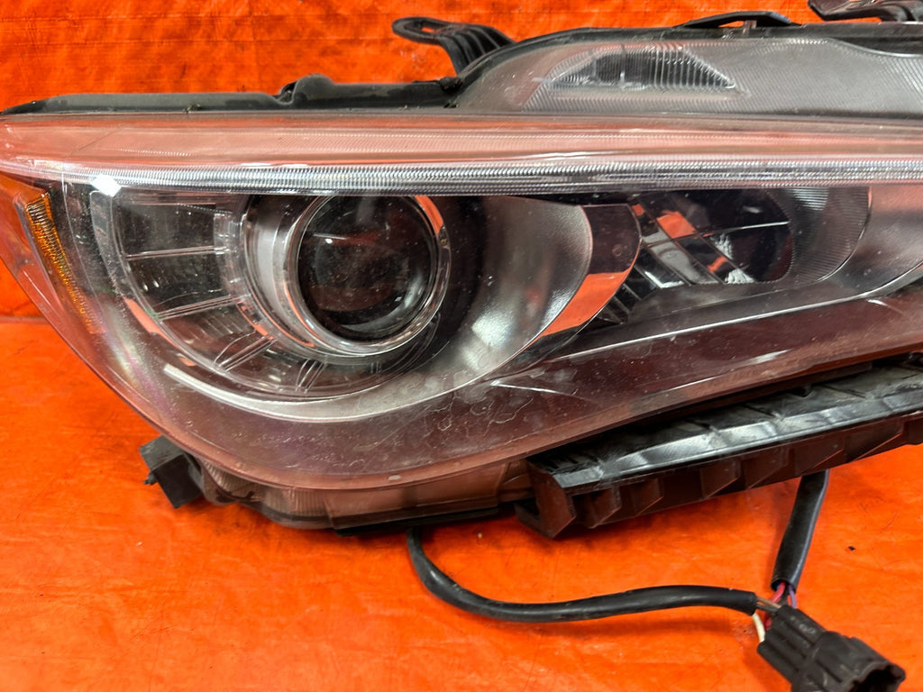 14 17 INFINITI Q50   PASSENGER RIGHT HEAD LIGHT HEAD LAMP HEADLIGHT NON AFS2