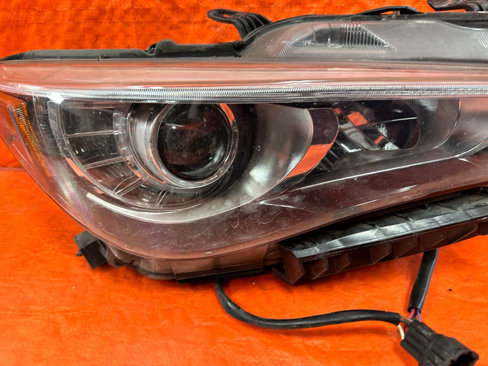 14 17 INFINITI Q50   PASSENGER RIGHT HEAD LIGHT HEAD LAMP HEADLIGHT NON AFS2