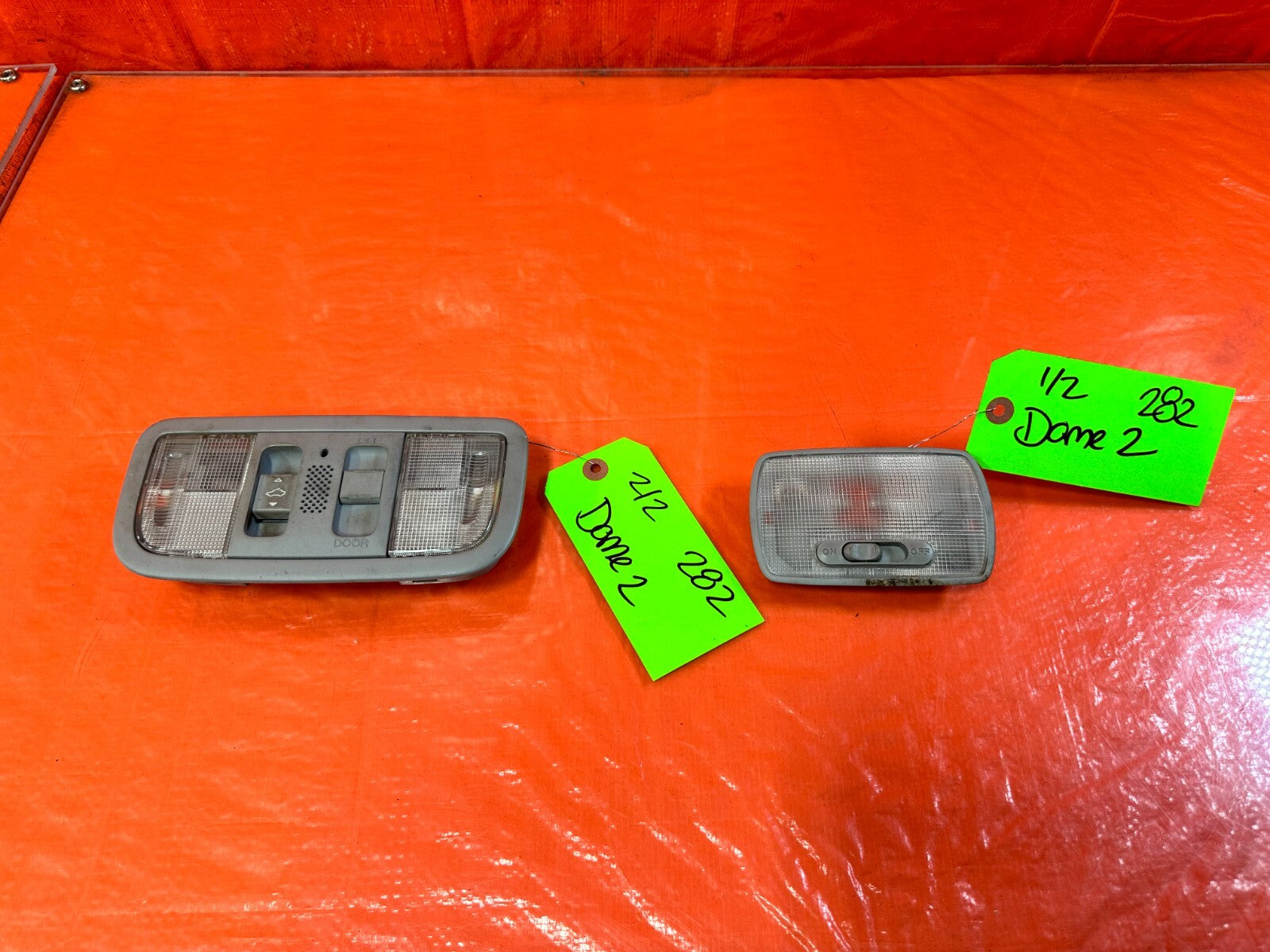 07 11 HONDA CIVIC SI SEDAN   FRONT & REAR   DOME MAP READING LIGHTS   OEM #2828