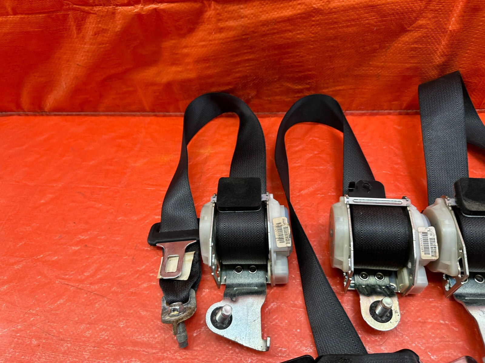 07 11 HONDA CIVIC SI SEDAN REAR SEAT SAFETY BELT SET   LEFT RIGHT BELTS OEM #2208