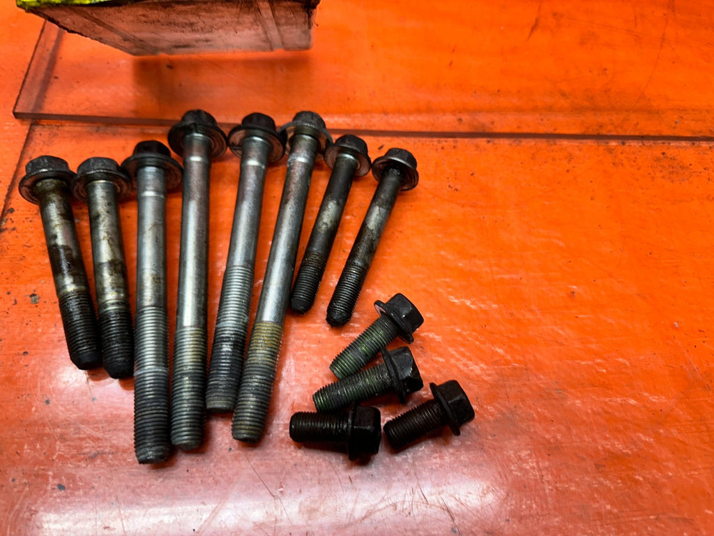 04-08 ACURA TSX 4D K24A2 FRONT ENGINE CRADLE SUBFRAME BOLTS HARDWARE OEM 3425