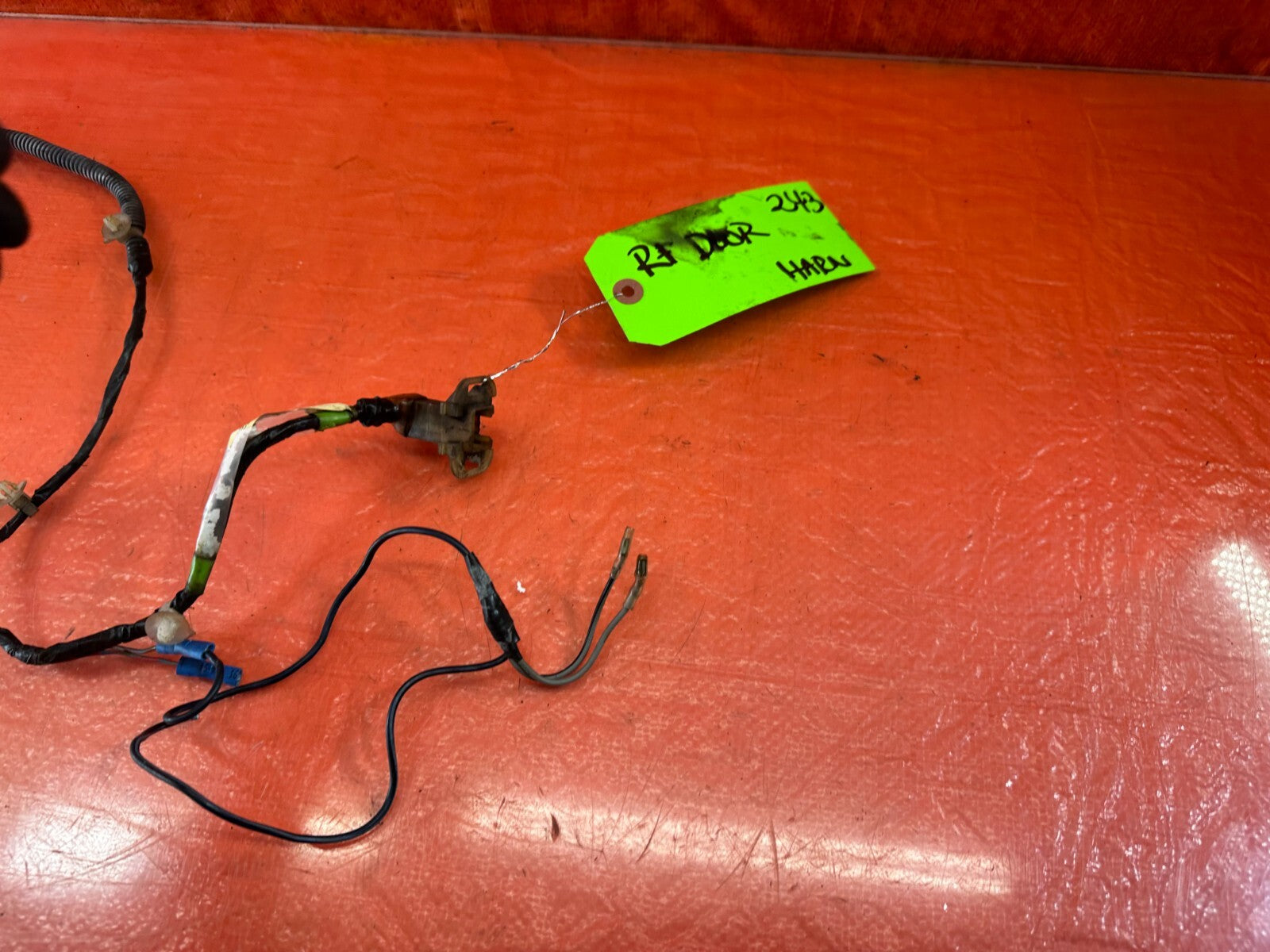 1989 89 HONDA CRX DX SI PASSENGER RIGHT FRONT DOOR WIRING HARNESS WIRE LOOM 2432
