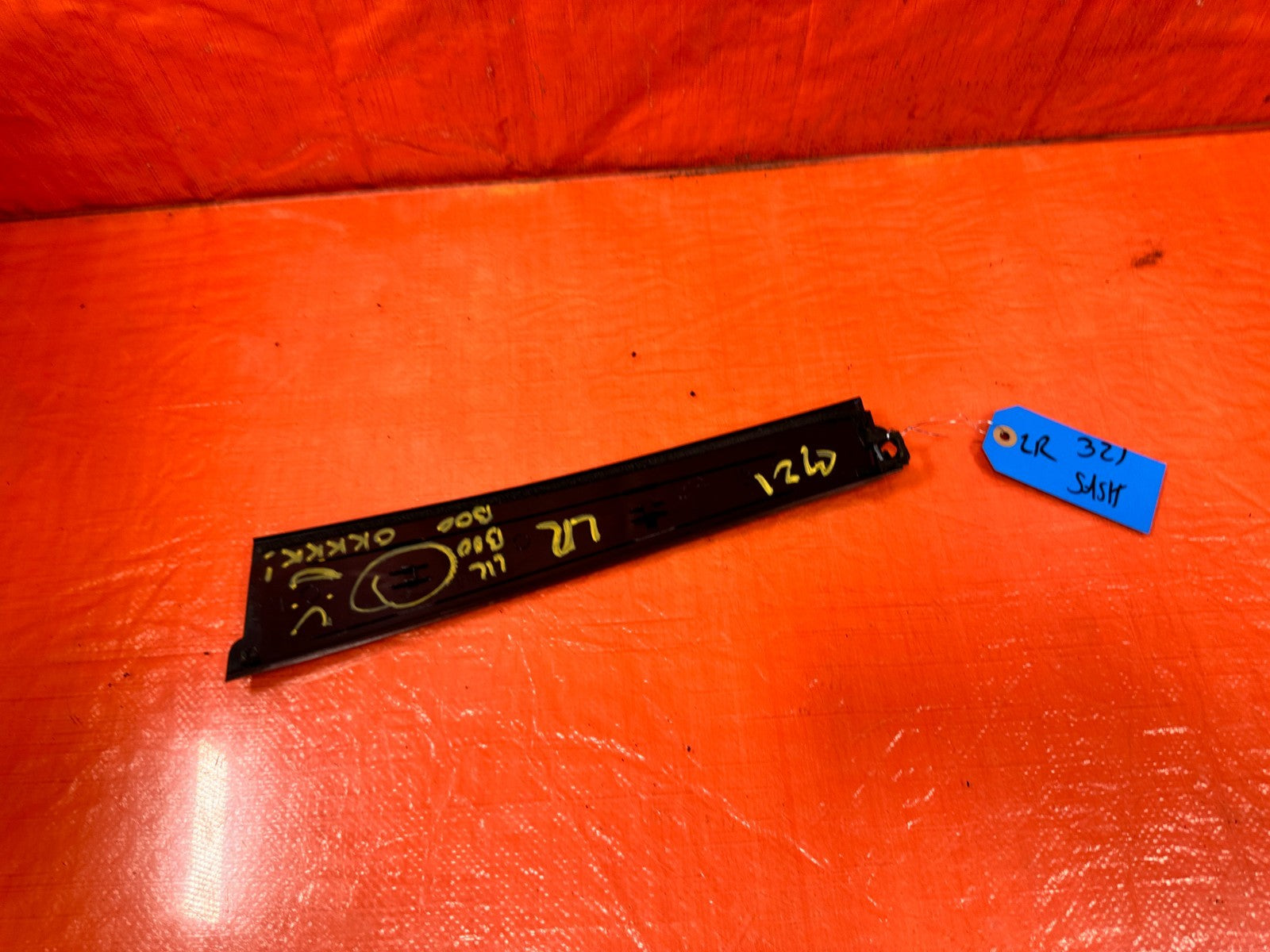 09 14 ACURA TSX   DRIVER LEFT REAR DOOR SASH TRIM MOLDING   OEM #321 FLAW6