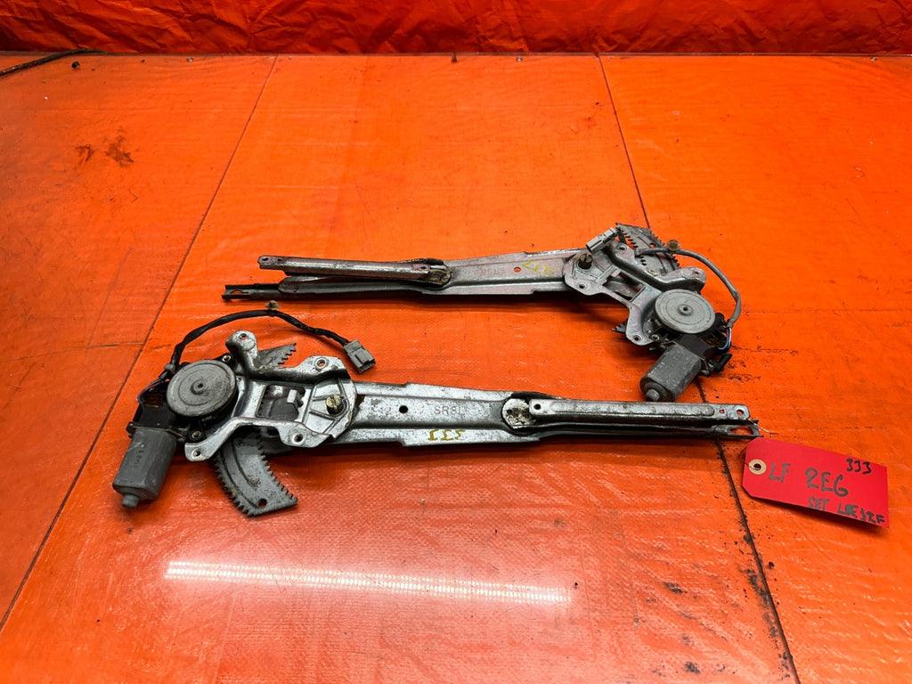 92 95 HONDA CIVIC 2D   POWER WINDOW REGULATORS MOTORS LEFT RIGHT   OEM #3330