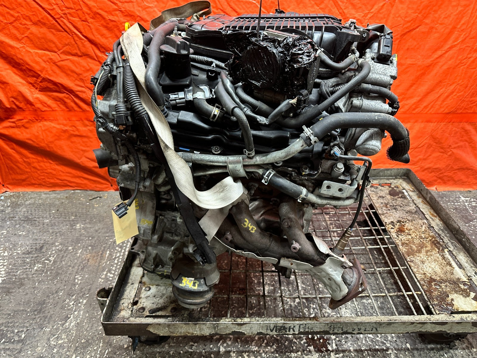09-13 INFINITI G37 & MORE MODELS - VQ37VHR RWD ENGINE MOTOR LONG BLOCK - 62K MLS6