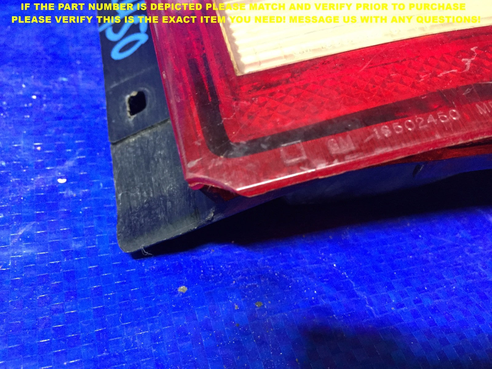 OEM 1985   2005 CHEVROLET CHEVY ASTROVAN PASSENGER RIGHT TAIL LIGHT R RH1