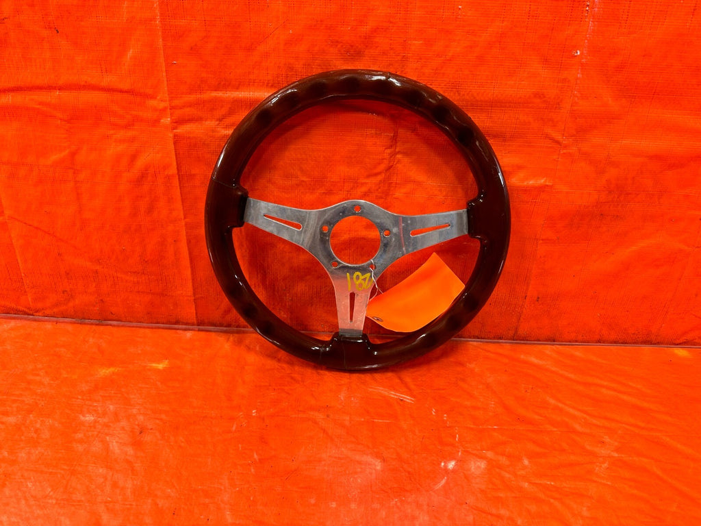 94 01 ACURA INTEGRA   AFTERMARKET UNKNOWN BRAND   WOOD GRAIN STEERING WHEEL #2818
