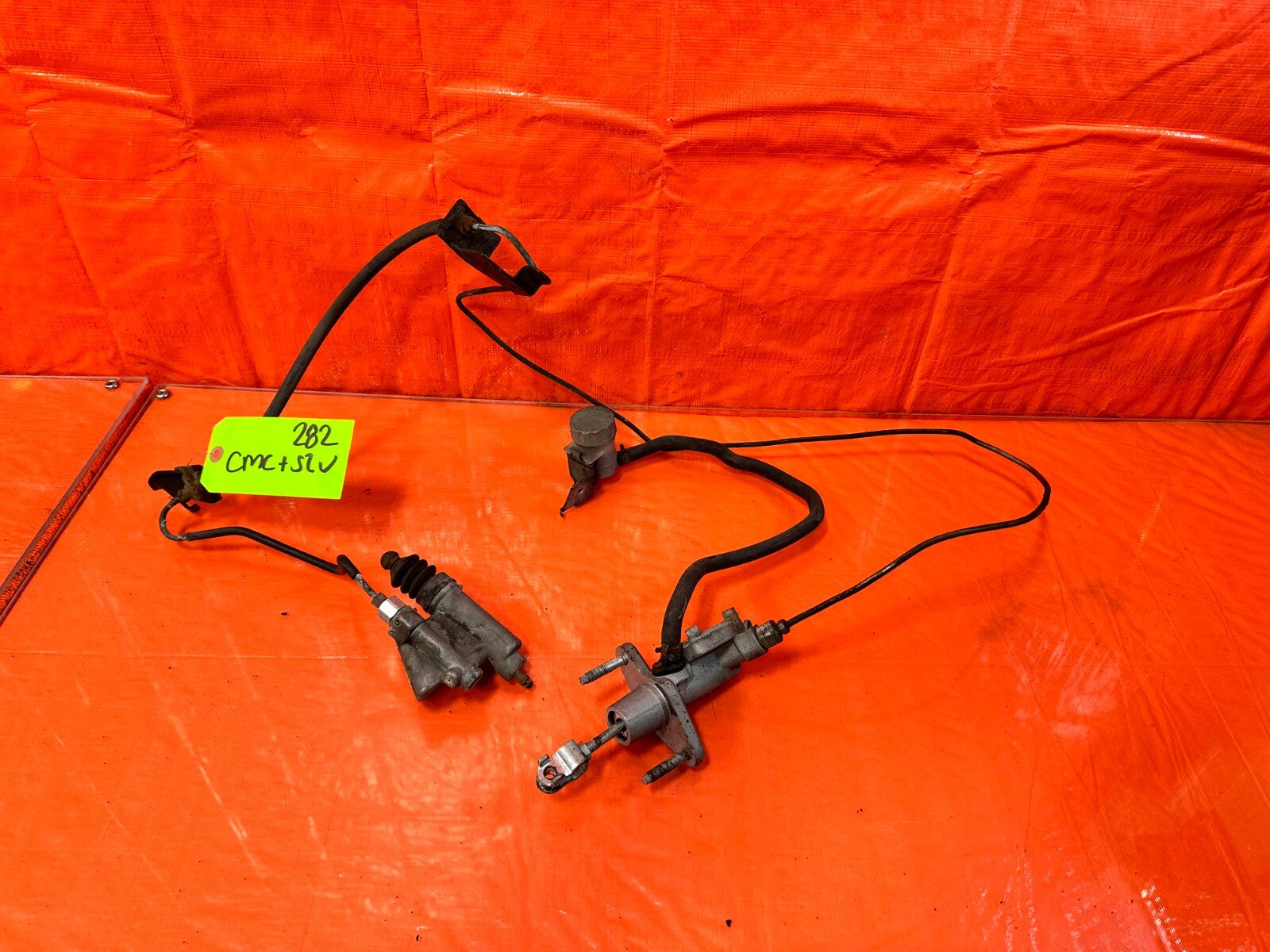06 09 HONDA CIVIC SI   CLUTCH MASTER & SLAVE W/ FULL LINE SET LINES 100% OEM 2820