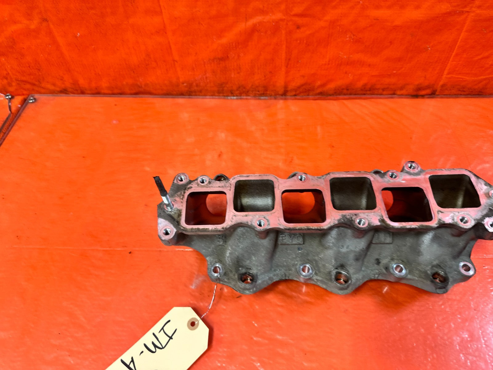 08 15 INFINITI G37 Q60 3.7L VQ37 UPPER ALUMINUM INTAKE MANIFOLD PLENUM #3294