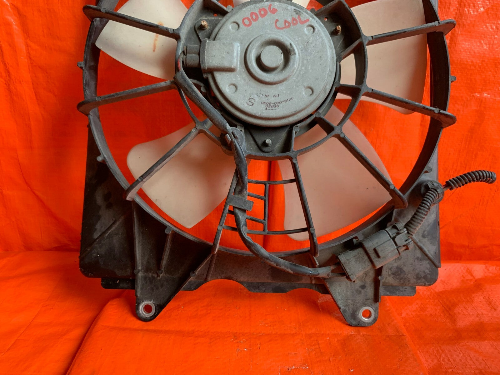 2006 06 HONDA CIVIC SI COUPE   K20Z3 ENGINE RADIATOR COOLING FAN2