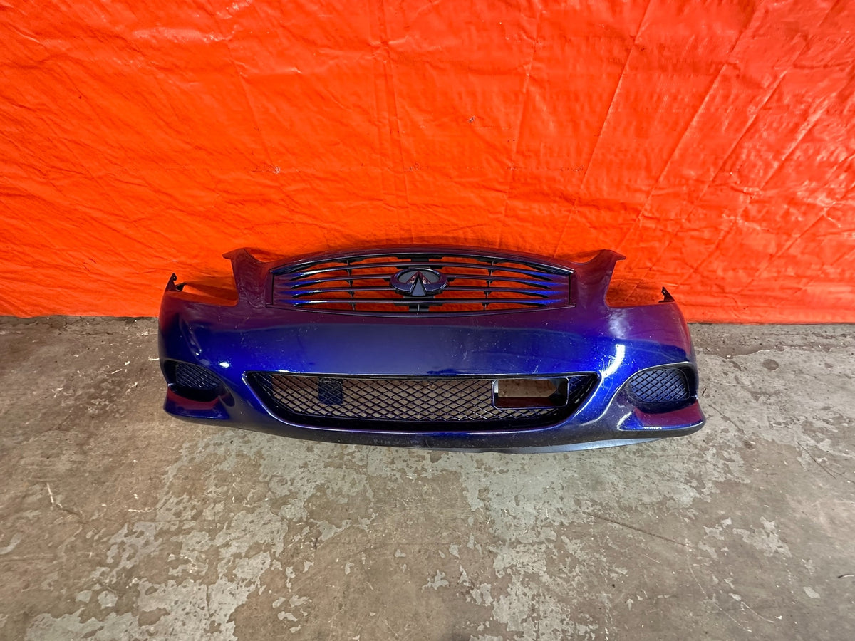 08-15 INFINITI G37 & Q60 COUPE SPORT MODEL - FRONT BUMPER W/ ALL GRILLES OEM 20712