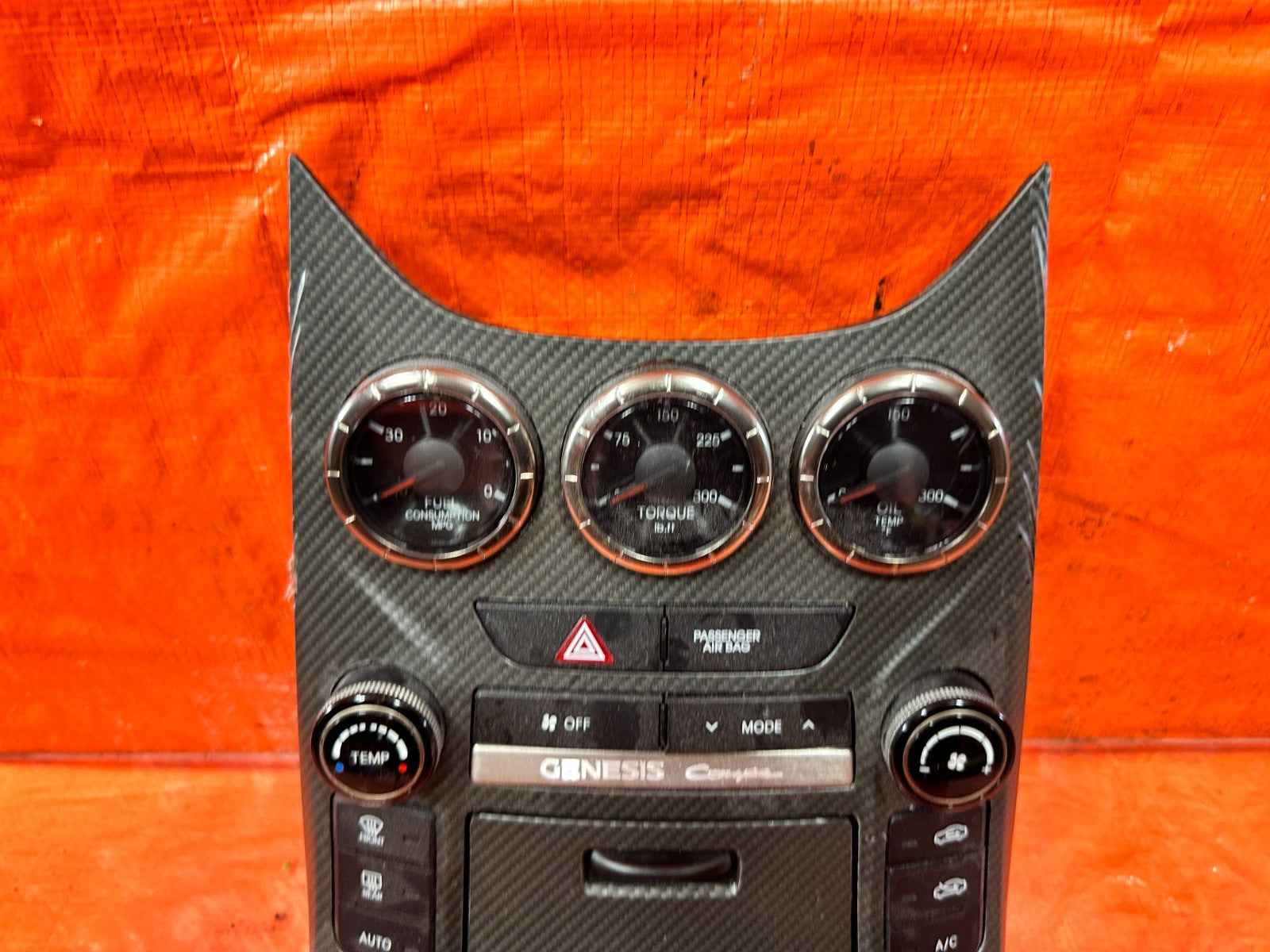 13 16 HYUNDAI GENESIS COUPE AC HEATER CLIMATE CONTROL W/ OIL FUEL TORQUE GAUGE *5