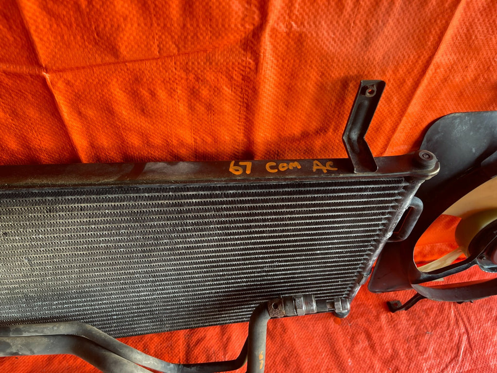 97 01 HONDA CR V CRV COMPLETE AIR CONDITIONING AC LINE SET W/ CONDENSER FAN #678